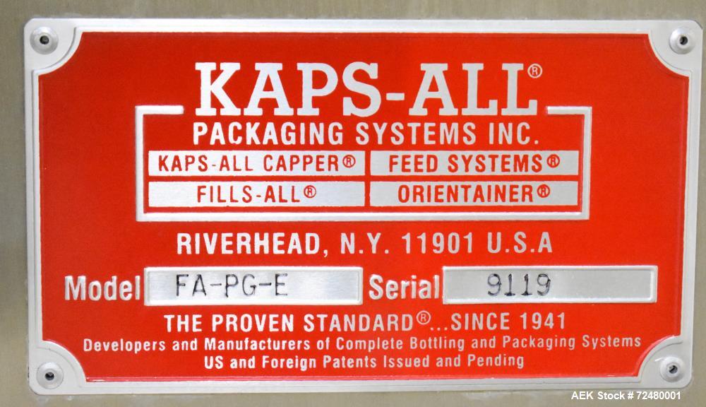 Kaps-All Fully Automatic Combination Pressure-Gravity Filler
